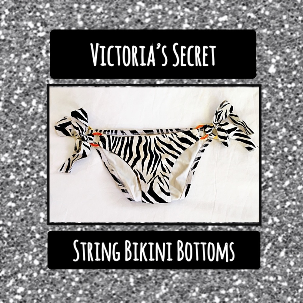 Zebra Print String Bikini Bottoms from VS
